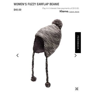 North Face Fleece Earflap Beanie NWT